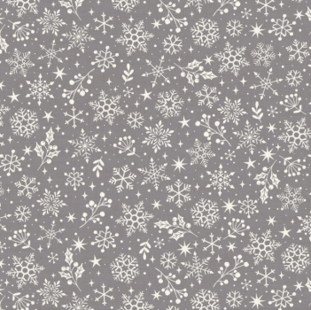 2221-S Makower Scandi Snowflakes grey